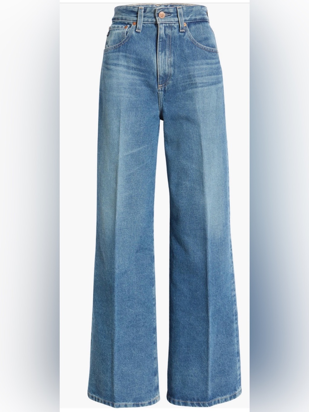 Ag Adriano Goldschmied Deven High Waist Wide
Leg Jeans